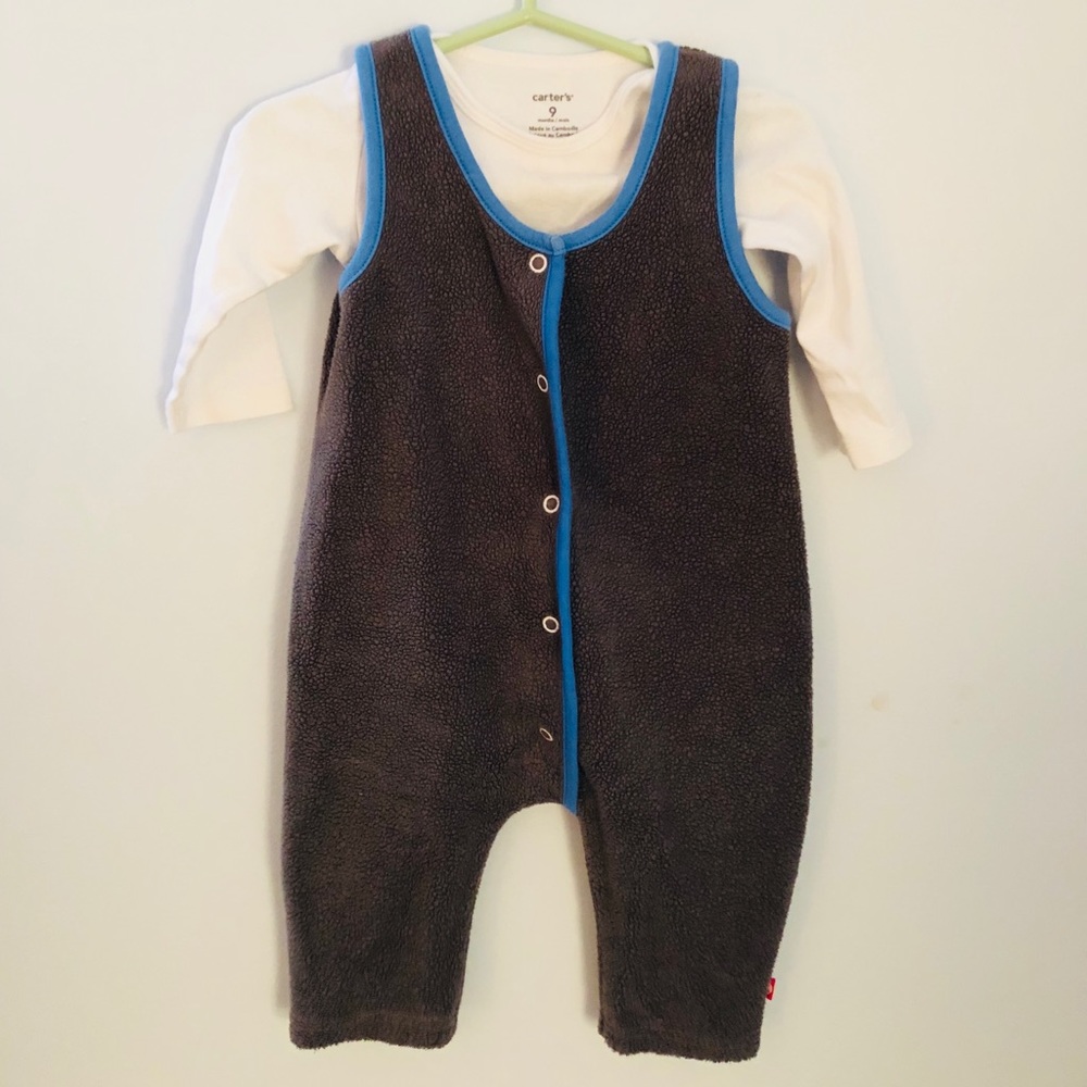 Zutano fleece overalls